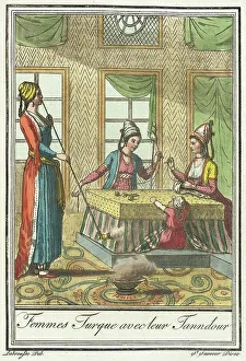 Oven Prints: Costumes de Différents Pays, Femmes Turque Avecleur Tanndour