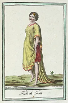 Costumes de Différents Pays, Fille de Taïti, c1797. Creators: Jacques Grasset de Saint-Sauveur, LF Labrousse