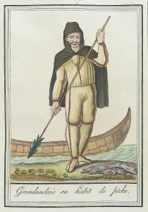 Canoe Prints: Costumes de Différents Pays, Groenlandais en Habit de Pêche