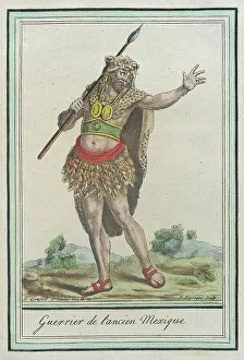 Mesoamerica Prints: Costumes de Différents Pays, Guerrier de l'Ancien Mexique