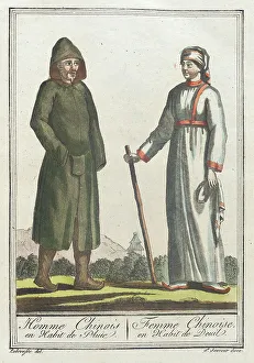 Labrousse Prints: Costumes de Différents Pays, Homme Chinois en Habit de Pluie