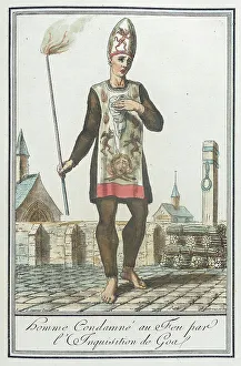Labrousse Prints: Costumes de Différents Pays, Homme Condamné au Feu par l'Inquisition de Goa
