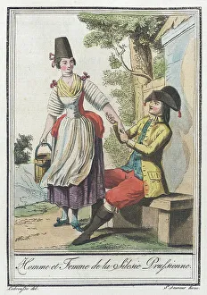 Labrousse Prints: Costumes de Différents Pays, Homme et Femme de la Silesie Prussienne