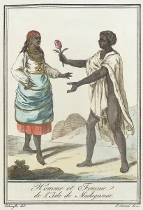 Madagascar Africa Prints: Costumes de Différents Pays, Homme et Femme de l'Isle de Madagascar