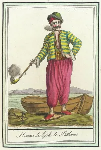Grasset De Saint Sauveur Jacques Prints: Costumes de Différents Pays, Homme de l'Isle de Pathmos