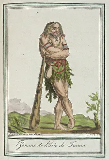 Grass Skirt Prints: Costumes de Différents Pays, Homme de l'Isle de Tanna
