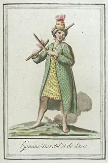 Grasset De Saint Sauveur Jacques Prints: Costumes de Différents Pays, Homme-Nord-Est de l'Asie