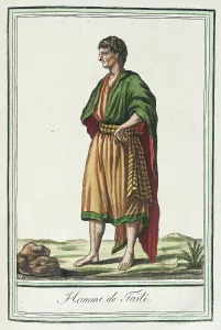 French Polynesian Prints: Costumes de Différents Pays, Homme de Taïti