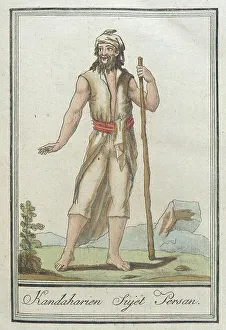 Costumes de Différents Pays, Kandaharien Sujet Persan, c1797. Creator: Jacques Grasset de Saint-Sauveur