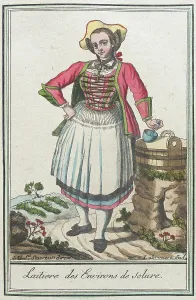 Milkmaid Prints: Costumes de Différents Pays, Laitiere des Environs de Solure