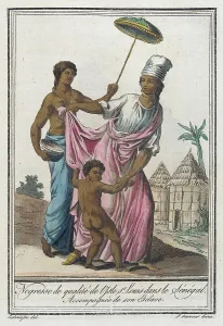 Enslaved Person Prints: Costumes de Différents Pays, Negresse de Qualité de l'Isle St