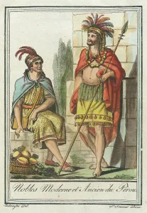Costumes de Différents Pays, Nobles Moderne et Ancien du Pérou, c1797. Creators: Jacques Grasset de Saint-Sauveur, LF Labrousse