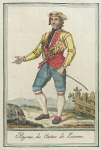 Costumes de Différents Pays, Paysan du Canton de Lucerne, c1797. Creator: Jacques Grasset de Saint-Sauveur