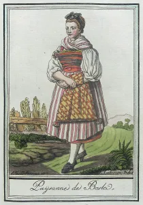 Hands Folded Prints: Costumes de Différents Pays, Paysanne de Basle