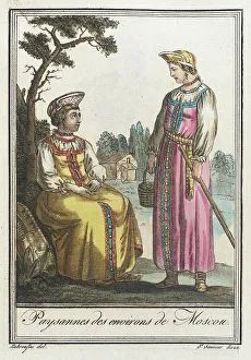 Labrousse Prints: Costumes de Différents Pays, Paysannes des Environs de Moscow
