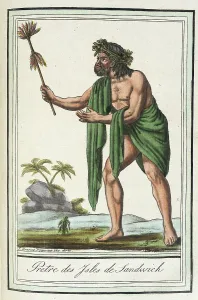 Hawaii Prints: Costumes de Différents Pays, Pretre des Ysles de Sandwich