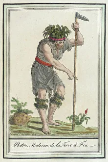 Argentine Prints: Costumes de Différents Pays, Pretre Medicin de la Terre de Feu