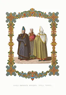 Fyodor Grigoryevich 1801 1892 Prints: Costumes of old Women from Torzhok. From the Antiquities of the Russian State, 1849-1853