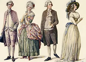 Pastel Prints: Costumes during the Reign of George III and First Years of the Republic 1778-1790