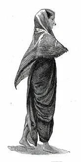 Maratha Prints: Costumes of Western India, Mahratta woman, 1876. Creator: Unknown