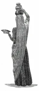 Costumes of Western India, Purdasi milkwoman, 1876. Creator: Unknown