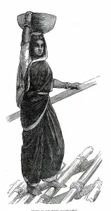 Karnataka Prints: Costumes of Western India, woman of the Carnatic, 1876. Creator: Unknown