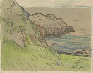 Côte rocheuse en Bretagne. Rocky coast in Brittany, 1871-1918. Creator: Maxime Emile Louis Maufra