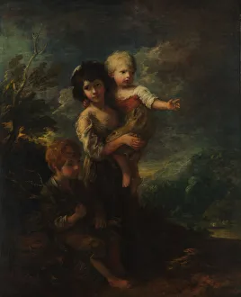 Gathering Prints: Cottage Children (The Wood Gatherers), 1787. Creator: Thomas Gainsborough