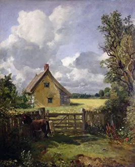 Cornfield Prints: Cottage in a Cornfield, 1833. Artist: John Constable