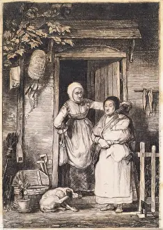 Front Door Prints: The Cottage Door, 1820. Creator: David Wilkie
