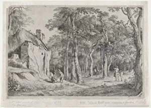Boisseux Jean Jacques De Collection: Cottage at the Entrance to a Forest, 1772. Creator: Jean-Jacques de Boissieu