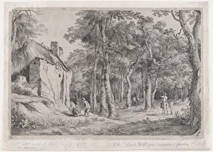 Boisseux Jean Jacques De Prints: Cottage at the Entrance to a Forest, 1772. Creator: Jean-Jacques de Boissieu