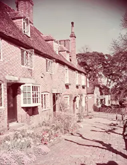 Peaceful Prints: Cottage garden, Groombridge, Kent, c1955. Creator: Arthur Charles Kirby Ware