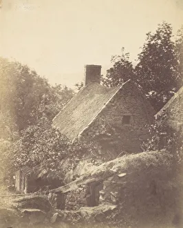 Channel Islands Prints: Cottage at Jersey, 1855. Creator: Joseph Cundall