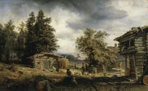 1859 Prints: Cottage in Kuru, 1859. Creator: Werner Holmberg