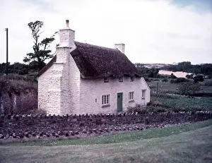 Cottages Prints: Cottage near Ogmore, Glamorgan, c1955. Creator: Arthur Charles Kirby Ware