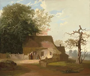 Bingham George Caleb Prints: Cottage Scenery, 1845. Creator: George Caleb Bingham