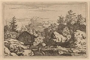 Cottages at the Bank, probably c. 1645 / 1656. Creator: Allart van Everdingen