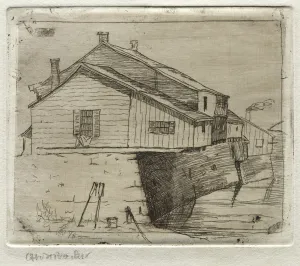 Otto H Bacher American Prints: Cottages, Cleveland, 1878. Creator: Otto H. Bacher (American, 1856-1909)