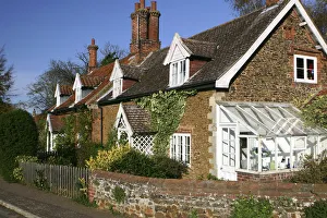 Cottages in the village of Castle Rising, Kings Lynn, Norfolk, 2005