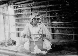 Cotton Gin Prints: Cotton gin, Batangas, between c1915 and c1920. Creator: Bain News Service