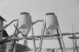Cotton Gin Prints: Cotton gin detail, Vicinity of Moundville, Alabama, 1936. Creator: Walker Evans