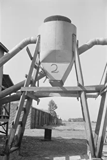 Cotton Gin Prints: Cotton gin, Vicinity of Moundville, Alabama, 1936. Creator: Walker Evans