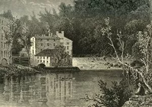 Brandywine Creek Gallery: Cotton-Mills, Rideles Bank, 1872. Creator: Granville Perkins