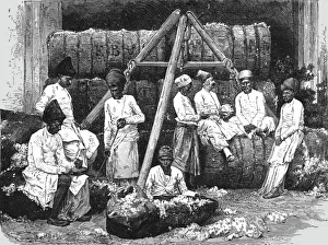 'Cotton Store, Bombay; Bombay and the Malabar Coast', 1875. Creator: C. B. Low 'Cotton Store, Bombay; Bombay and the Malabar Coast', 1875. Creator: C. B. Low