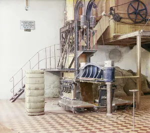 Raw Materials Prints: Cotton textile mill interior, probably in Tashkent