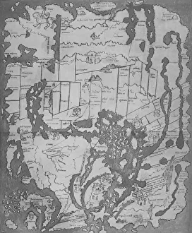 The Cottoniana or Anglo-Saxon Map (MS Tib. BV), c995, (1903) The Cottoniana or Anglo-Saxon Map (MS Tib. BV), c995, (1903)