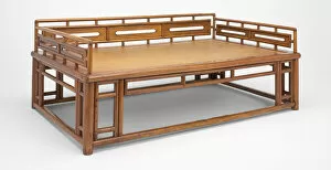 Seat Gallery: Couch-Bed, late Ming / early Qing dynasty, 17th century. Creator: Unknown