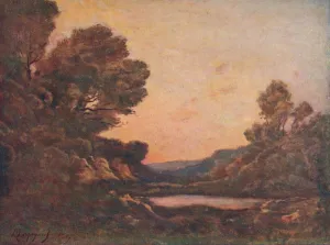 Henri Joseph Prints: Coucher Du Soleil, 1907. Artist: Henri-Joseph Harpignies