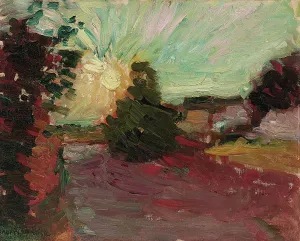 Matisse Prints: Coucher de soleil en Corse, 1898. Creator: Matisse, Henri (1869-1954)